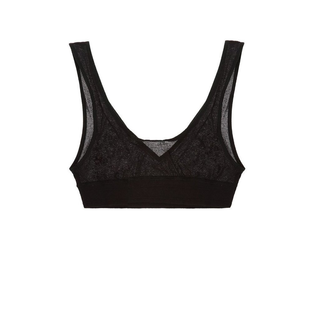 New REEBOK X VICTORIA BECKHAM BLACK SHEER BRA SMALL NWT